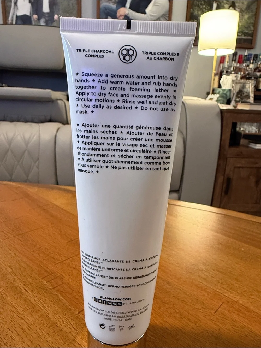 GLAMGLOW Supercleanse Clearing Cream-to-Foam Cleanser - Sealed/New